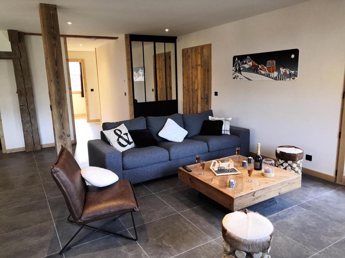 Chez Lucienne, Jacuzzi Et Sauna Samoens Bagian luar foto
