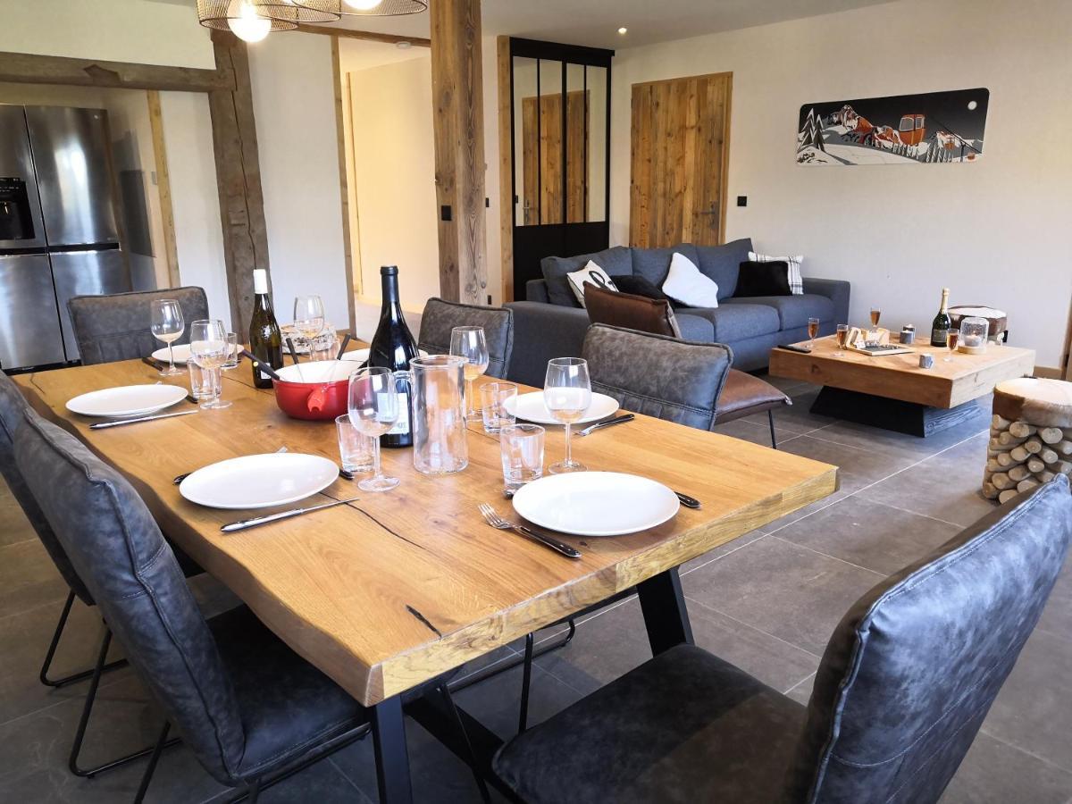 Chez Lucienne, Jacuzzi Et Sauna Samoens Bagian luar foto