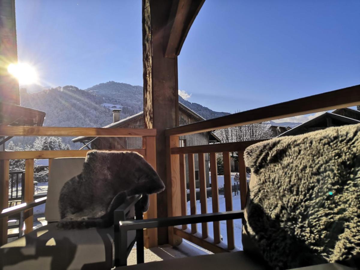 Chez Lucienne, Jacuzzi Et Sauna Samoens Bagian luar foto